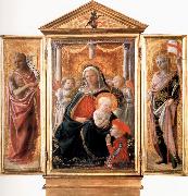 Fra Filippo Lippi Madonna of Humility with Angels and Donor,St john the Baptist,St Ansanus Cambridge,Fitzwilliam Museum. Germany oil painting artist